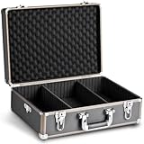 Robuster Koffer in edler, schwarz-brauner Optik