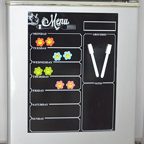 Magnetic Refrigerator Chalkboard For Kitchen with List And Notes (Menu Blackboard Included 400*300mm)