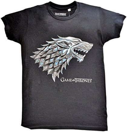 ANTHER Game of Thrones T-shirt man short sleeve black color cotton L size