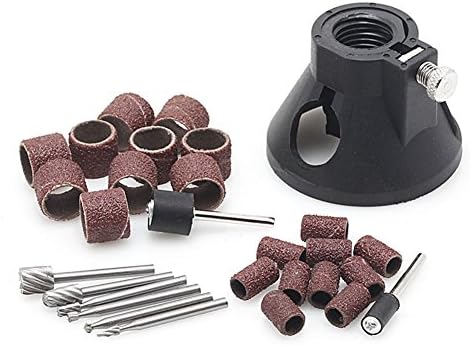 MuZuZi Sandpaper HSS Rotary Cutter Drilling locator Woodworking Carving Polishing Tools Kit