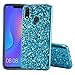 Produktbild Misstars Luxus Glitzer Hülle für Galaxy A9 2018 Blau, Bling Sterne Pailletten Hart PC + Weiche TPU Rahmen Handyhülle Anti-Rutsch Kratzfest Schutzhülle für Samsung Galaxy A9 2018
