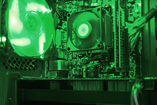 VIBOX Killstreak GS870-168 Komplett-PC Paket Gaming PC – 4,2GHz AMD 8-Core Prozessor, GTX 1070, leistungsfähig, Desktop Gamer Computer mit Spielgutschein, 3x Dreifach 22″ Monitor, Gamer Tastatur & Mouse, Windows 10, Grün Innenbeleuchtung, lebenslange Garantie* (3,3GHz (4,2GHz Turbo) Superschneller AMD FX 8300 Octa-Core Prozessor CPU, Nvidia GeForce GTX 1070 8GB Grafikkarte, 16GB DDR3 1600MHz RAM, 120GB SSD, 2TB Festplatte, 600W 85+ Netzteil, F3 Grün Gehäuse, AM3+ Mainboard) - 6