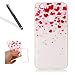 Produktbild Handyhülle für Huawei P8 Lite 2017,Silikon Hülle für Huawei P8 Lite 2017,Leeook Ultra Dünn Flexibel Transparent Silikon Bumper Schale Rückseite Handyhülle Schutzhülle Schön Pink Liebe Herz Durchsichtige TPU Crystal Clear Case Backcover Tasche Etui für Huawei P8 Lite 2017 + 1 x Schwarze Eingabestift-Pink Liebe Herz