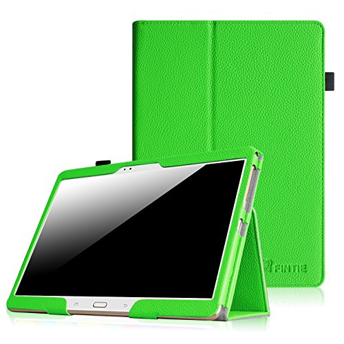 Fintie Samsung Galaxy Tab S 10.5 Hülle Case - Slim Fit Folio Kunstleder Schutzhülle Cover Tasche mit Ständerfunktion für Samsung Galaxy Tab S T800 T805 (10,5 Zoll) Tablet (mit Auto Schlaf / Wach Funktion), Grün