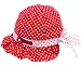 Ama-ZODE New Sweet Cute Baby Girls Children Sun Polka Dot Summer Hats Caps 4 Colors (Red)