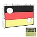 Produktbild Kingpower Torwand Fußballtor Tornetz mit Netz Torwandeinsatz Deutschland Weiß 210 x 150 cm