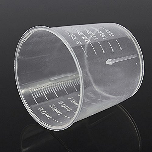 dealglad® New 10 Unzen 30 ml Kunststoff transparent Messung Graduate Medikamentenbecher - 4