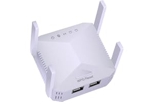 PLANOVATION 2025 Newest WiFi Extender,Internet Booster,WiFi Repeater with Ethernet Port,4 Antennas WiFi Booster Range Extender,Home Wireless Signal Booster,Quick Setup,Compatible with All WiFi Routers and Devices