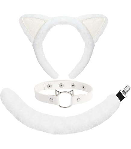 Cerchietto Con Orecchie Da Coniglio Bianco – Morbido E Regolabile, Ideale Per Cosplay, Feste Di Pasqua, Fotografie. Lunghezza Orecchie 25 Cm, Diametro Cerchietto 12,5 Cm. Unisex. - 6