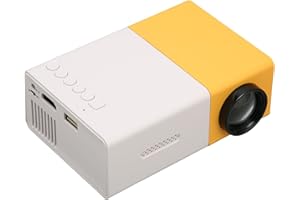 VBESTLIFE Mini Projector, YG300 Portable Projector for Cartoon, Outdoor Movie Projector, LED Pico Video Projector for Home Theater with HDMI Interfaces (UK Plug)