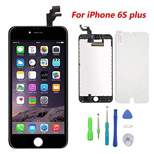 Fly-all - Kit Completo de reparación de Pantalla LCD Retina para iPhone 6S Plus de 5,5 Pulgadas, Color Negro