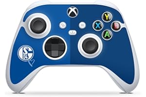 Skin kompatibel mit Microsoft Xbox Series S Controller Folie Sticker Bundesliga FC Schalke 04 Fußball