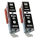 Produktbild 2 Patronen kompatibel zu Canon Pgi 550 / 550XL PGBK Pixma MG5600 MG5650 MG5655 mit Chip und Füllstand