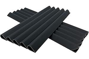 Clips de Fixation MOLVCE pour Tapis Double Tringle 50 pièces Clips pour Bandes de Protection PVC Anthracite