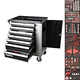 Gewicht Werkzeugwagen ohne Inhalt 54,5 kg / Gesamtgewicht inklusive Werkzeug 75 Kg