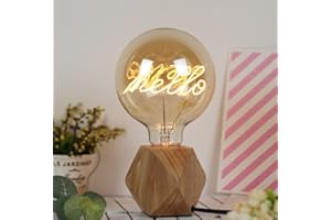 HULA Lampadina Edison Vintage, 40W Lampadina a Vite Edison Dimmerabile Lampadine Vintage E27 Lampadine Decorative Calde (Hello)