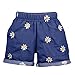 Lil Orchids Girls Flower Embroidered Navy Blue Denim Shorts (JG-001-SHRT-FLWR-NVY_Navy Blue) RS.349.00