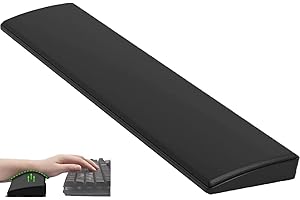 LexonElec Reposamuñecas Para 75% Ultra-Compacto Teclado Y Raton Gaming Retroiluminación Mecánico Inalámbrico Bluetooth PC Teclado Inalámbrico Ergonomico Espuma De Memoria Faux Leather Wrist Rest