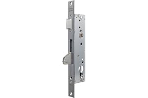 Tesa Assa Abloy 4210BE305NI Serratura a scatola stretta a punto singolo con bilanciere antileva per profili metallici Ingresso in acciaio inossidabile 30 mm 2210BE