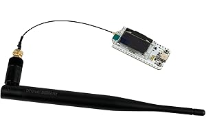 Sparkleiot Heltec LoRa32 V3 Carte de développement de nœuds LoRa 32 SX1262 ESP32-S3 WiFi BLE avec antenne mâle 5DBi SMA pour Meshtastic