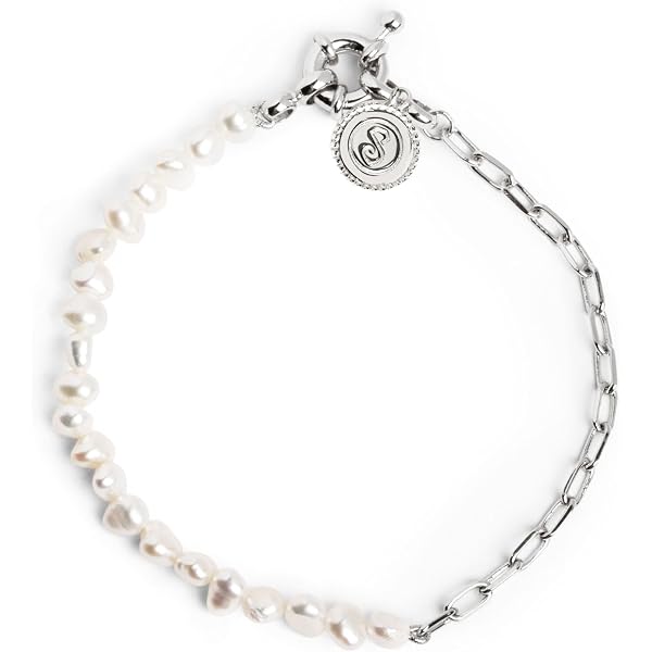 Collana con perle coltivate d'acqua dolce e chiusura in oro bianco 18kt - Lelune Gioielli