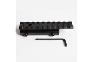 NOGA Adattatore per ferrovia a PIC-nicino a davanzale da tavola con Attacco a ferrovia da Caccia 11 mm Estensione Fino a 20 mm.