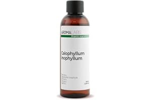 Calophylle Inophyle BIO (Calophyllum inophyllum) - 100 mL - Huile Végétale Vierge et Certifiée Cosmos - Aroma Labs - Made in France