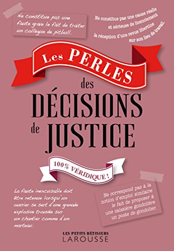 Télécharger Les perles des décisions de justice PDF Ebook En Ligne
