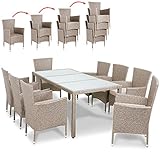 beige esstisch stühle 【 Hochwertige Materialien 】 Polyrattan wurde extra für Gartenmöbel entwickelt, es ist wetterfest, UV-Lichtbeständig, schmutzabweisend und einfach zu reinigen. Die robuste Tischplatte besteht aus 5mm hochfestem Sicherheitsglas.