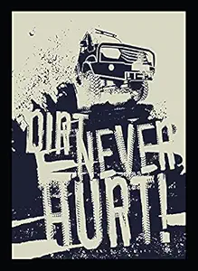 BIRDS MIND Travelling Quotes Synthetic Wood Wall Hanging Photo Framed Poster for Living Room Home Decor Bedroom Boys Girls Room Frames L x H 9.5 Inches x 13 Inches