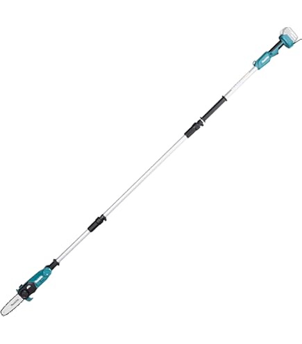8 inch accu-hoogsnoeier telescopische kettingzaag compatibel met Makita 18 V, professionele takkenzaag met verlengstang, werkhoogte tot 4,5 m (staaflengte 2,5 m), ideaal voor tuin