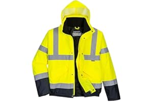 Portwest Veste bomber, unisexe, haute visibilité (S463) - Jaune