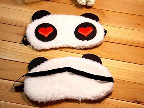 Super Soft & Comfortable For Proper Sleep ~ Lovely Heart Panda Sleeping Eye Mask ~ Nap Eye Shade Cartoon Blindfold Eyes Cover Sleeping Travel Rest Patch Blinder Relax , Complete black-out Design, snooze , slumber , hibernate RS.199 (60.00% Off) - Amazon