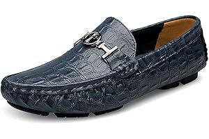 ASIFN Mocassini Casual Invernali Piatti Incrociati da Uomo Scarpe Barca Classiche in Pelle Guida Passeggio