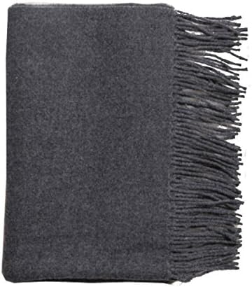 SCRAF Women's Solid Color Blanket Long Shawl Soft Warm Scarf Winter Autumn Tassels Wrapped Cape Stole Unisex,I-200*70Cm