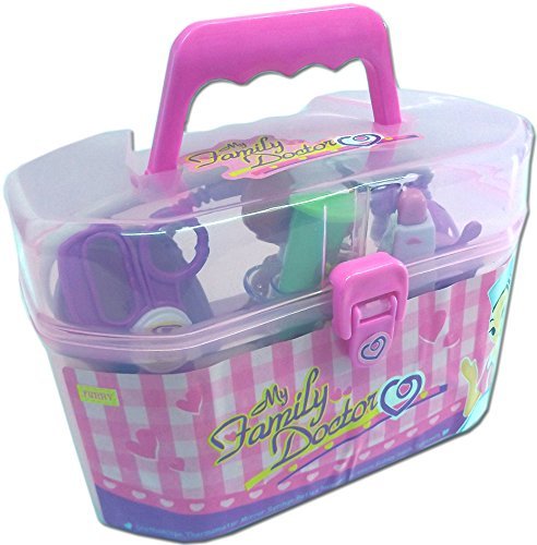 Spielzeug Arztkoffer mit umfangreichem, funktionierendem Zubehör (pink) - 2