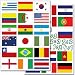 Produktbild Wandkings Fußball WM Flaggen Wandsticker Set, 62 Aufkleber, 2 DIN A4 Bögen, Gesamtfläche 60 x 20 cm