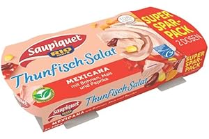 Saupiquet Rio Mare Thunfisch-Salat Mexicana, 2x160g, MSC zertifiziert, Fix und fertig zubereitet, Ideal für unterwegs