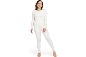 LAPASA Completo Termico Donna Fodera in Micropile Calore Base L17 - Abbigliamento Intimo Invernale Maglietta Pantaloni Calzamaglia Tuta Sci Trekking