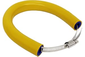 JFG RACING 52 cm/20,47" Protection Pot Echappement Moto,Protection Collier Echappement Réglable Universelle pour Pit Dirt Bike Motocross Supermoto Enduro Scooter Jaune