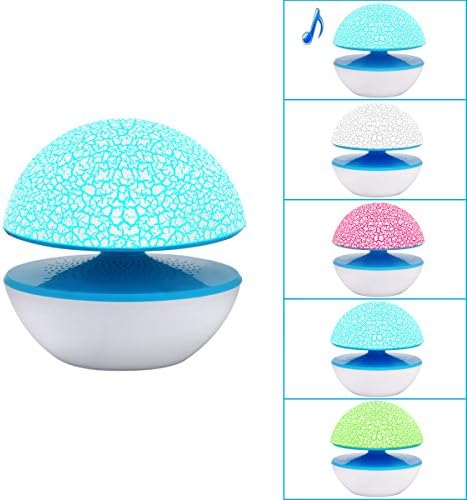 USB Powered Light PC Speakers,Crack Speakers,Home Computer Speakers, RGB Light Speaker,Heavy Bass for PC/Computer (BLUE_Crackle)