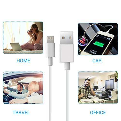 C  ble Lightning - TURATA 5 Pack 1ft C  ble vers USB Data Chargeur C  ble Chargeur iPhone pour iphone SE 6 6s 5 5S 5C  iPad 4  iPad Air 1 2  iPad Mini 1 2 3