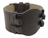 Bruno Banani ZENO | Ersatzband Uhrenarmband Leder Band braun für Armbanduhr BR20992