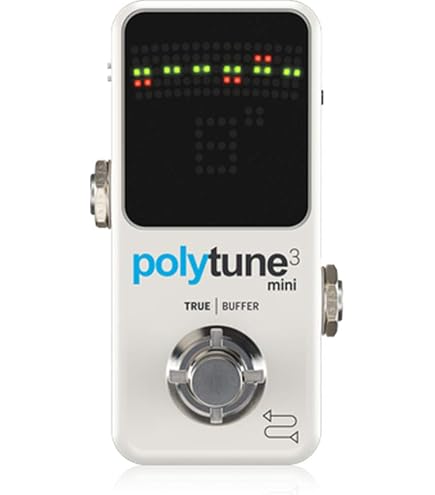 TC Electronic POLYTUNE 3 NOIR Tiny Polyphonic Tuner with Multiple