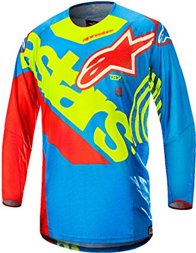 Preisvergleich Produktbild Alpinestars Techstar Venom 2018 Motocross Jersey Blau / Gelb / Rot L