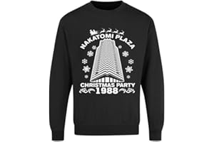 Merch Kingdom Nakatomi Plaza Christmas Sweatshirt Xmas Movie Unisex Jumper Sweater