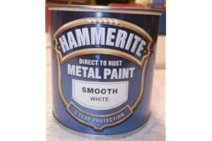 Hammerite Direct To Rust Metal Paint Smooth White 250ml SALE