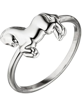 JOBO Kinder Ring Pferd 925 Sterling Silber Silberring Kinderring Pferdering
