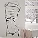 Produktbild wandaufkleber baum schwarz Hot Sexy Girl Schöne Frauenkörper für Schlafzimmer