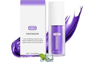 DENDAWEN Purple Teeth Whitening Toothpaste, Lila Zahnpasta Weisse Zähne, Lila Zahnpasta für Weiße Zähne, Purple Toothpaste Zähne Aufhellung, Zahnaufhellung Zahnpasta Lila Saubere Gelbe Zähne